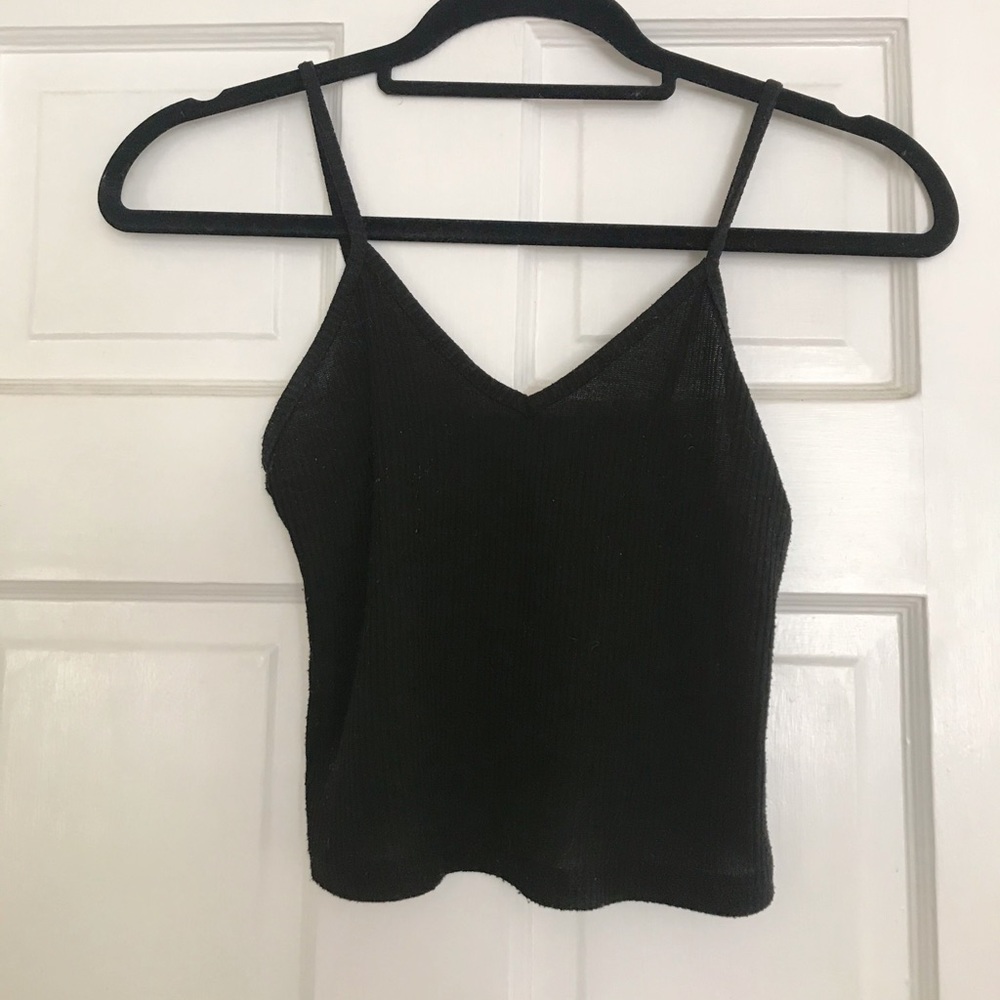 Don’t Ask Why Black Crop Top